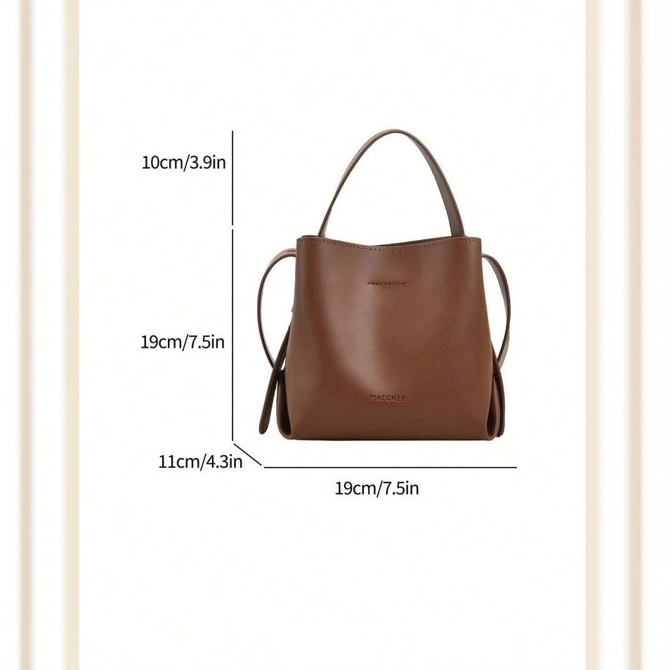 small brown PU leather